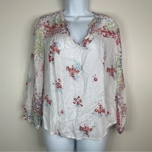 Lucky Brand Bohemian Floral Print Top